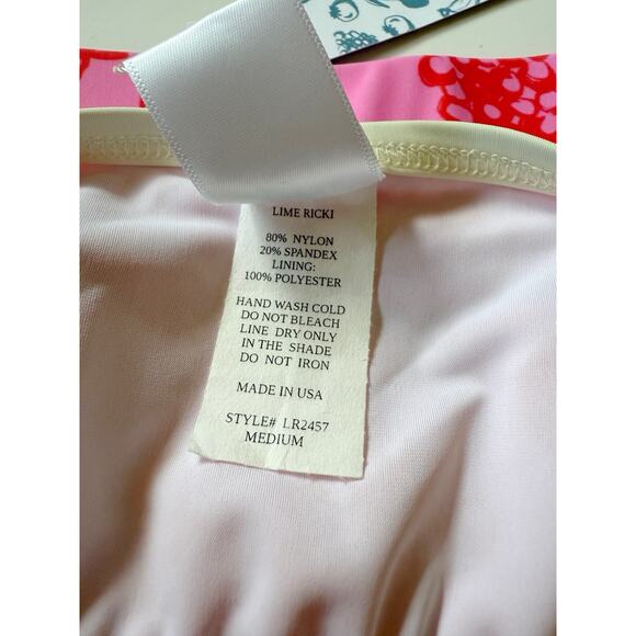 Lime Ricki x TruFru Fruity Doodles Bralette Pink/Red Size Medium NWT - Picture 6 of 6